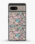 Creslia swirl pattern pink blue phone case - swirl pattern pink blue phone case google pixel 8a