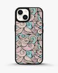 Creslia swirl pattern pink blue phone case - swirl pattern pink blue phone case iphone 15 plus