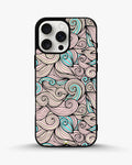 Creslia swirl pattern pink blue phone case - swirl pattern pink blue phone case iphone 15 pro