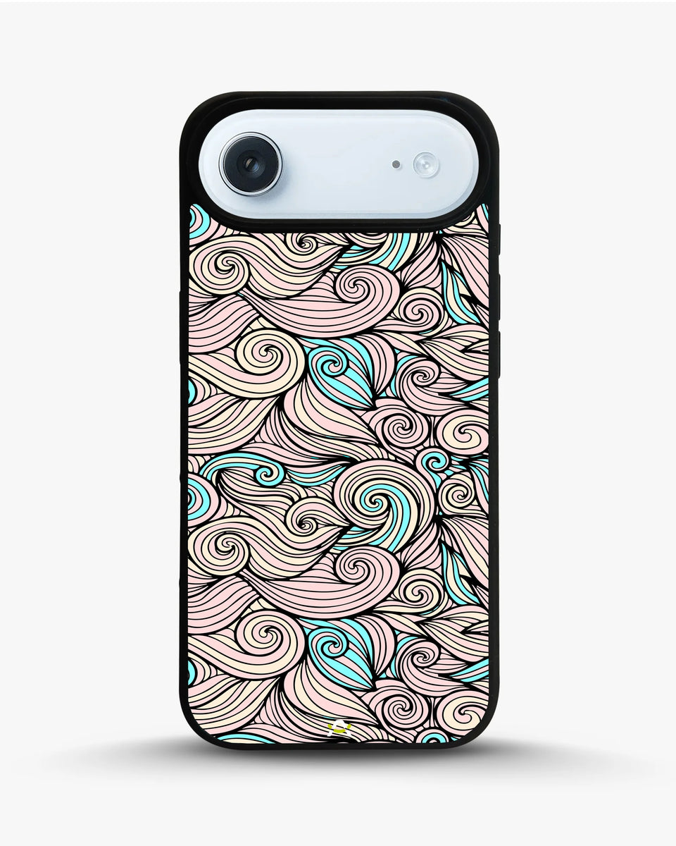 Creslia swirl pattern pink blue phone case - swirl pattern pink blue phone case iphone 17 air