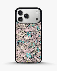 Swirl Pattern Phone Case - Dreamy Pink & Blue Print for iPhone, Samsung, Pixel, OnePlus & Vivo