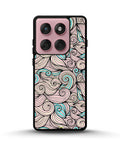 Creslia swirl pattern pink blue phone case - swirl pattern pink blue phone case motorola edge 2025