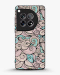 Creslia swirl pattern pink blue phone case - swirl pattern pink blue phone case oneplus 12r