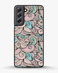 Creslia swirl pattern pink blue phone case - swirl pattern pink blue phone case samsung galaxy s22 plus