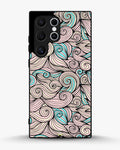 Creslia swirl pattern pink blue phone case - swirl pattern pink blue phone case samsung galaxy s22 ultra