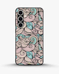 Creslia swirl pattern pink blue phone case - swirl pattern pink blue phone case samsung galaxy s24 plus