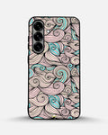 Creslia swirl pattern pink blue phone case - swirl pattern pink blue phone case samsung galaxy s25