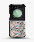 Creslia swirl pattern pink blue phone case - swirl pattern pink blue phone case samsung galaxy z flip 6