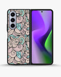 Creslia swirl pattern pink blue phone case - swirl pattern pink blue phone case samsung galaxy z fold 5