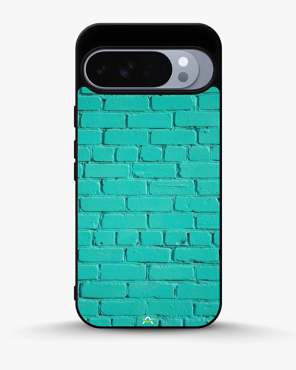 Creslia teal brick wall phone case - teal brick wall phone case google pixel 10 pro xl