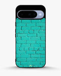 Creslia teal brick wall phone case - teal brick wall phone case google pixel 10