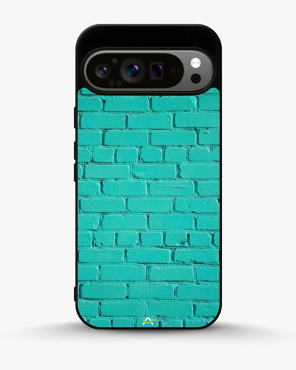 Creslia teal brick wall phone case - teal brick wall phone case google pixel 9 pro xl
