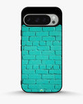 Creslia teal brick wall phone case - teal brick wall phone case google pixel 9 pro