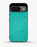 Creslia teal brick wall phone case - teal brick wall phone case google pixel 9