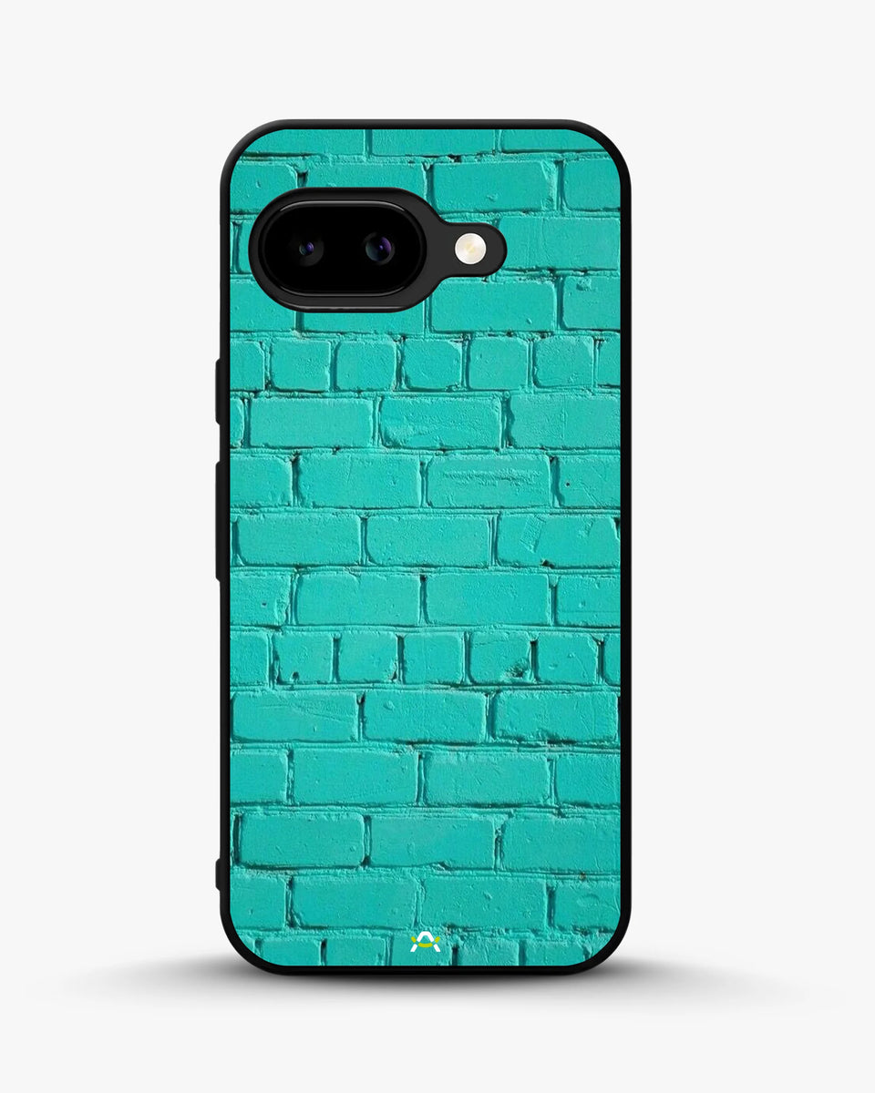Creslia teal brick wall phone case - teal brick wall phone case google pixel 9a
