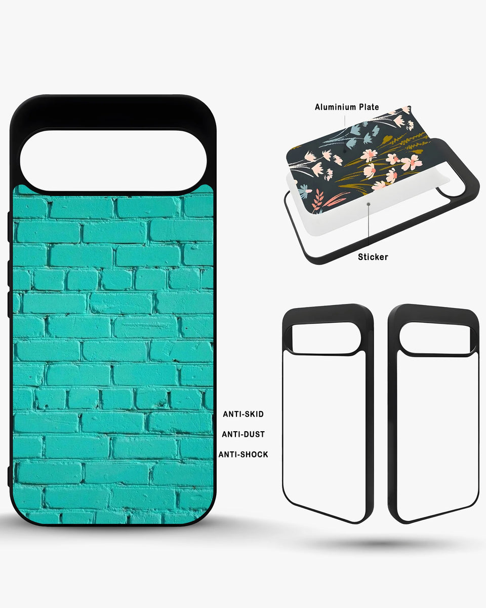 Creslia teal brick wall phone case general construction specs - teal brick wall phone case google pixel general specs 1