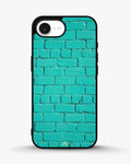 Creslia teal brick wall phone case - teal brick wall phone case iphone 16e