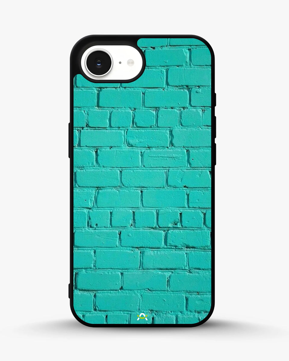 Creslia teal brick wall phone case - teal brick wall phone case iphone 16e