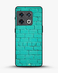Creslia teal brick wall phone case - teal brick wall phone case oneplus 10 pro