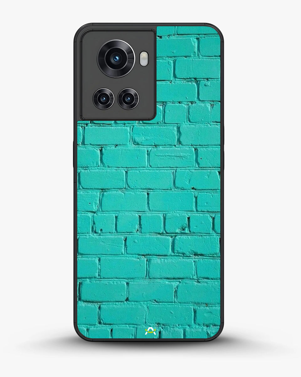 Creslia teal brick wall phone case - teal brick wall phone case oneplus 10r