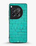 Creslia teal brick wall phone case - teal brick wall phone case oneplus 12r