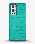 Creslia teal brick wall phone case - teal brick wall phone case oneplus 9 pro