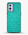 Creslia teal brick wall phone case - teal brick wall phone case oneplus 9