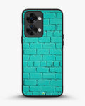 Creslia teal brick wall phone case - teal brick wall phone case oneplus nord 2t