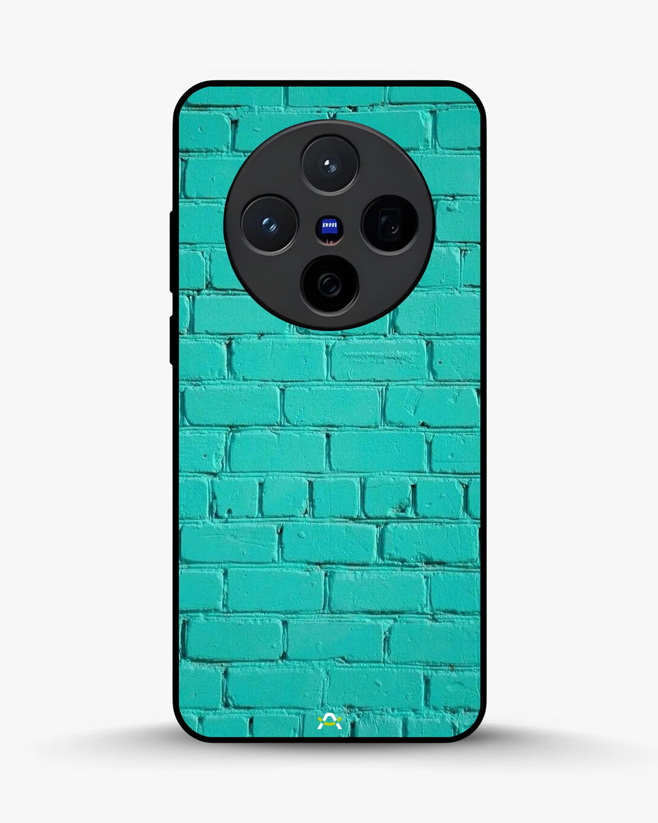 Creslia teal brick wall phone case - teal brick wall phone case vivo x200