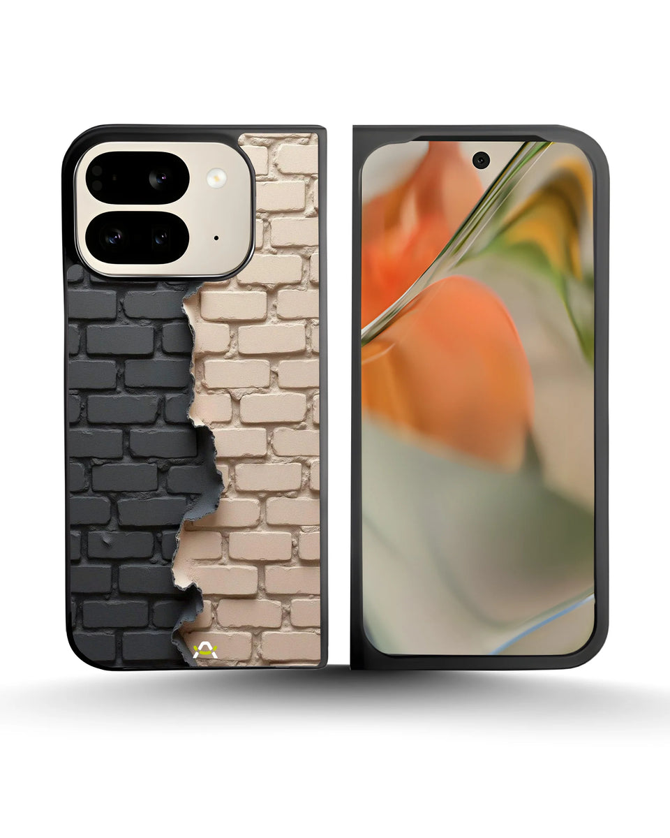 Creslia torn brick wall phone case - torn brick wall phone case google pixel 9 pro fold