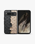 Creslia torn brick wall phone case - torn brick wall phone case google pixel fold