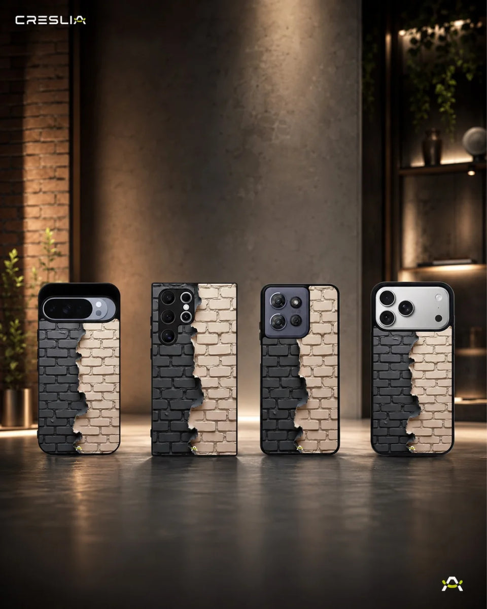 Creslia torn brick wall phone case - torn brick wall phone case mobile banner
