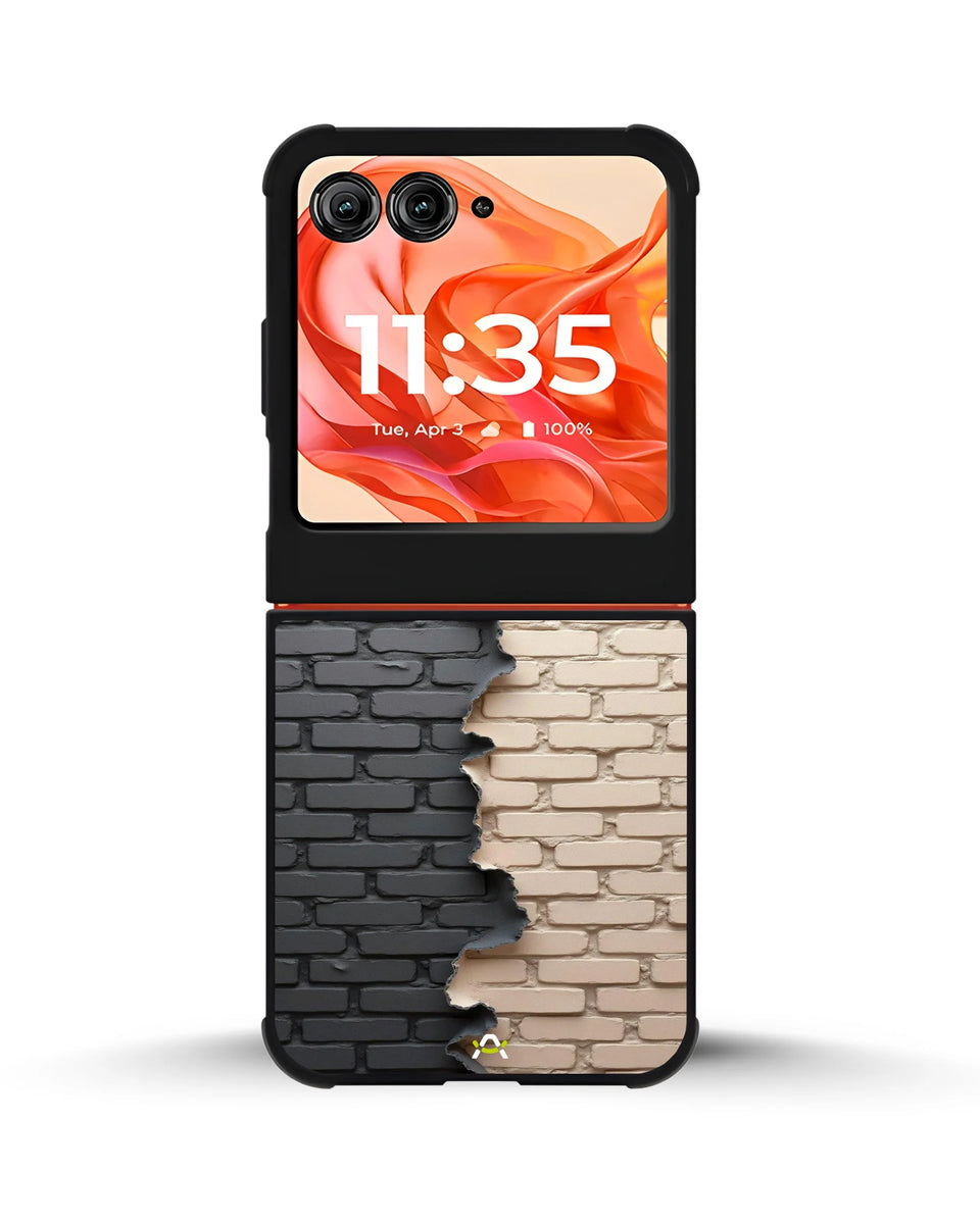 Creslia torn brick wall phone case - torn brick wall phone case motorola razr 2025