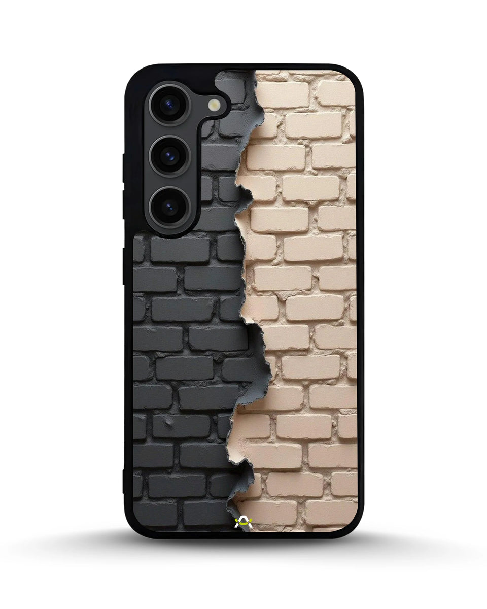 Creslia torn brick wall phone case - torn brick wall phone case samsung galaxy s23 plus
