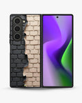Creslia torn brick wall phone case - torn brick wall phone case samsung galaxy z fold 6
