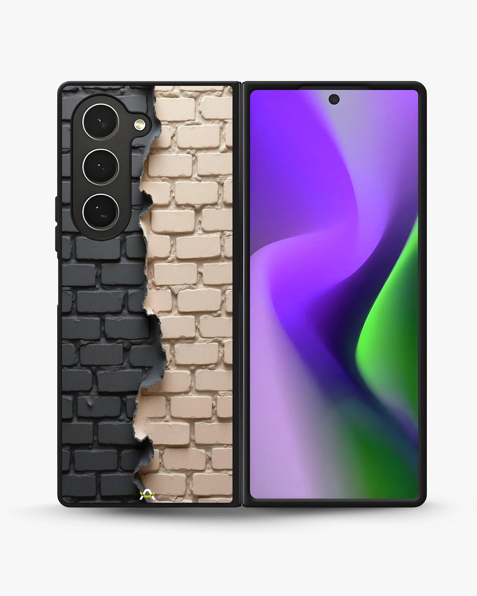 Creslia torn brick wall phone case - torn brick wall phone case samsung galaxy z fold 6