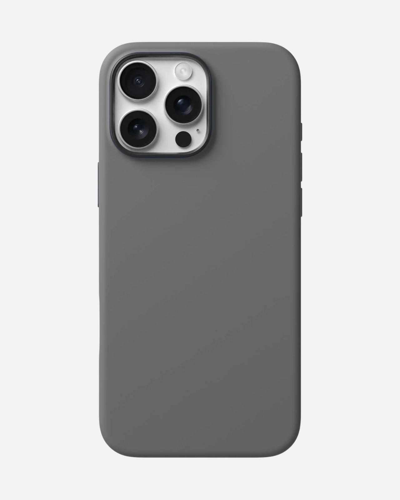 Ultra Thin Fiber Case for iPhone 16 Pro Max in gray, offering 8 feet drop protection and MagSafe compatibility.