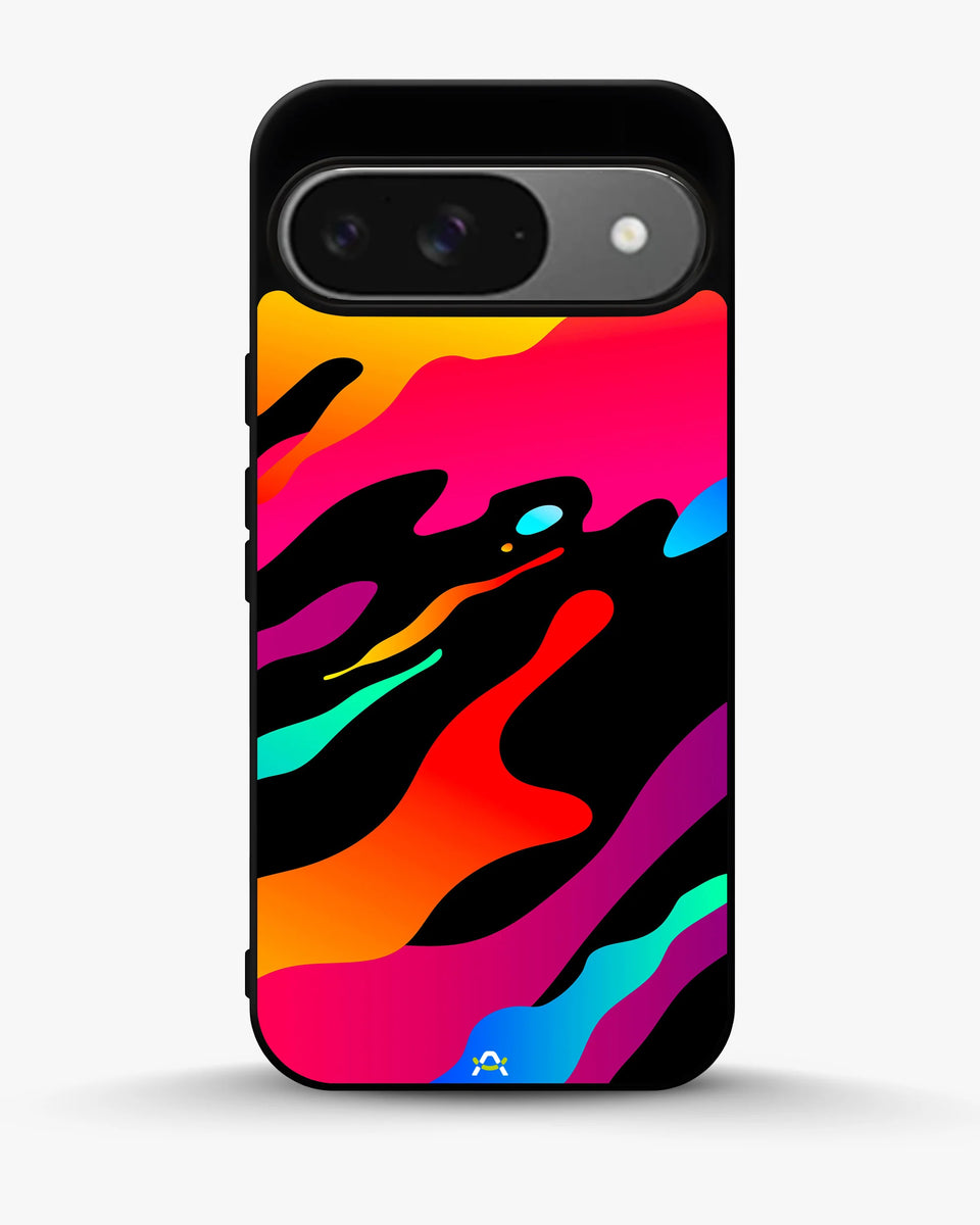 Creslia vibrant fluid abstract phone case - vibrant fluid abstract phone case google pixel 9