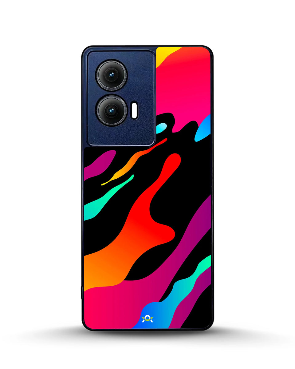 Creslia vibrant fluid abstract phone case - vibrant fluid abstract phone case motorola edge 2024