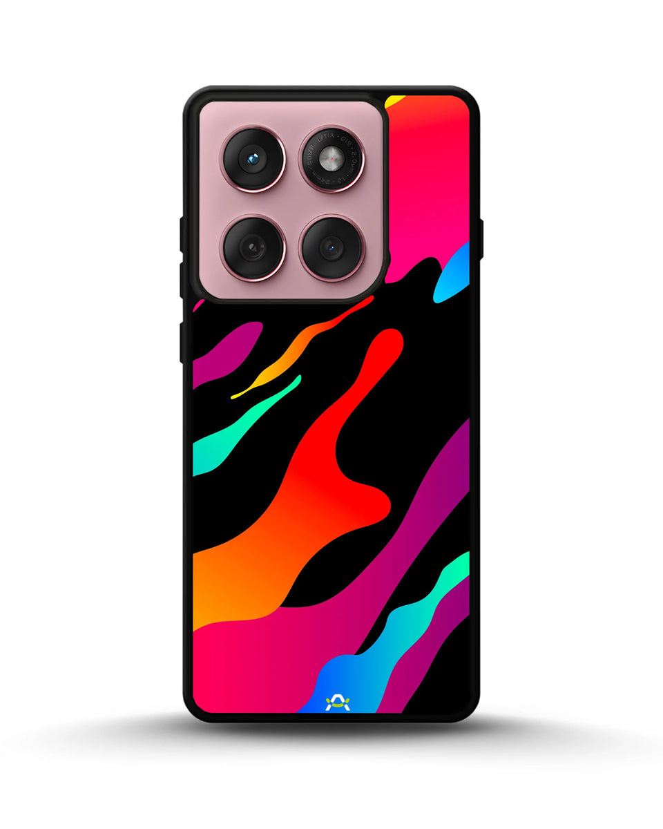 Creslia vibrant fluid abstract phone case - vibrant fluid abstract phone case motorola edge 2025
