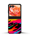 Creslia vibrant fluid abstract phone case - vibrant fluid abstract phone case motorola razr 2025