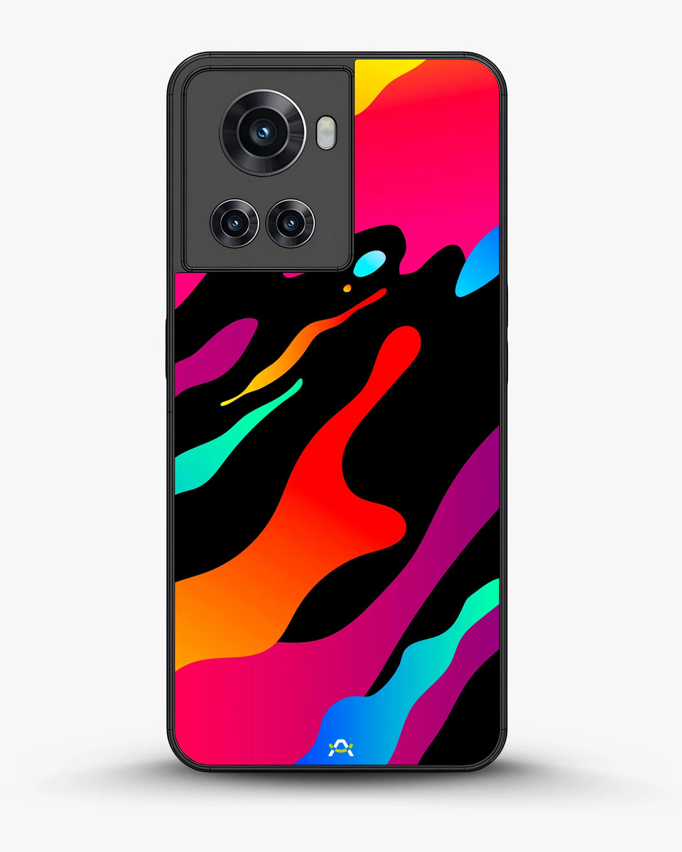 Creslia vibrant fluid abstract phone case - vibrant fluid abstract phone case oneplus 10r