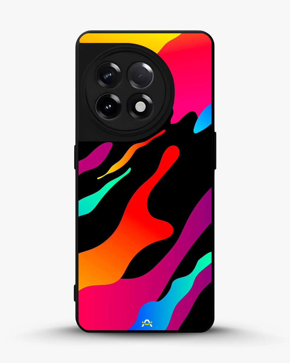 Creslia vibrant fluid abstract phone case - vibrant fluid abstract phone case oneplus 11r