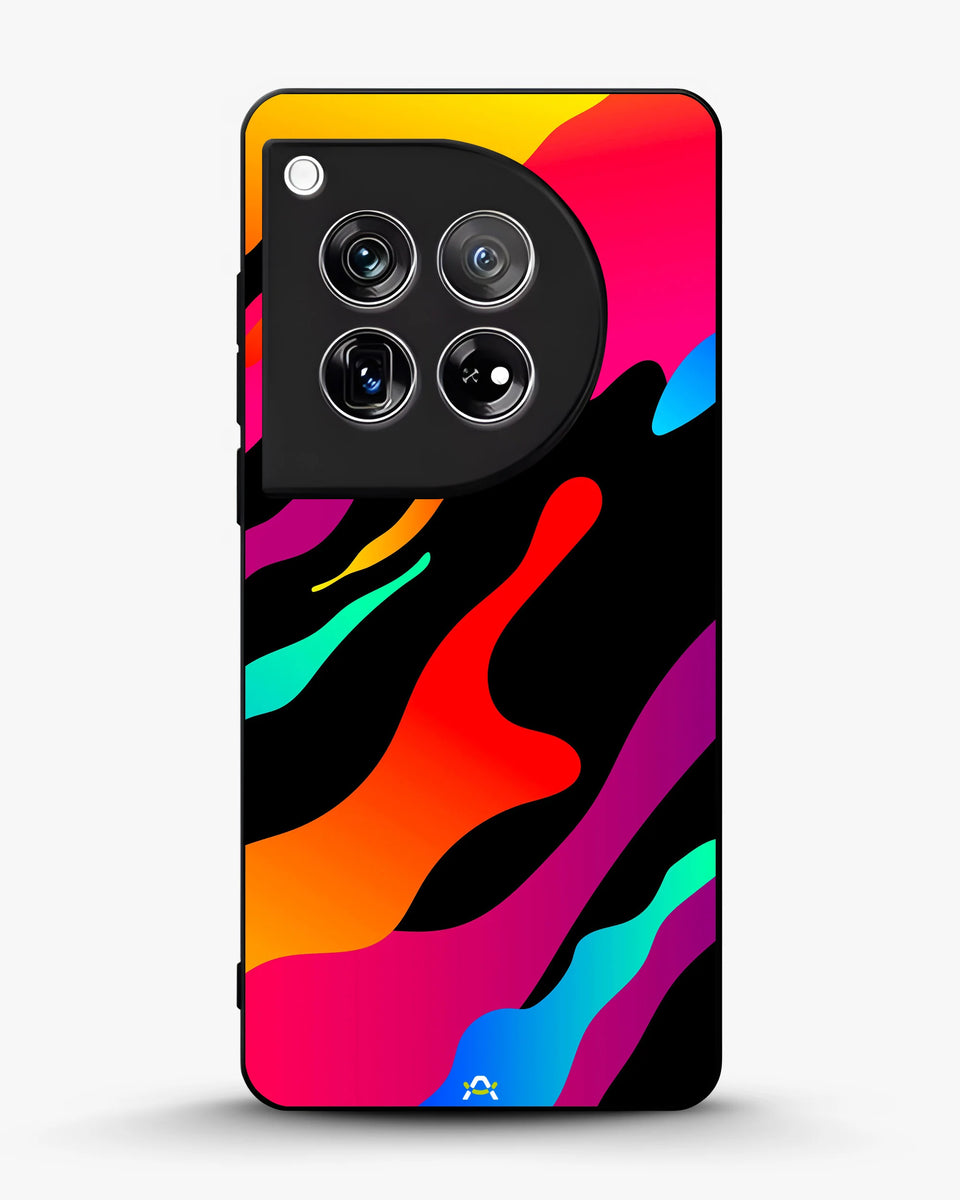 Creslia vibrant fluid abstract phone case - vibrant fluid abstract phone case oneplus 12r