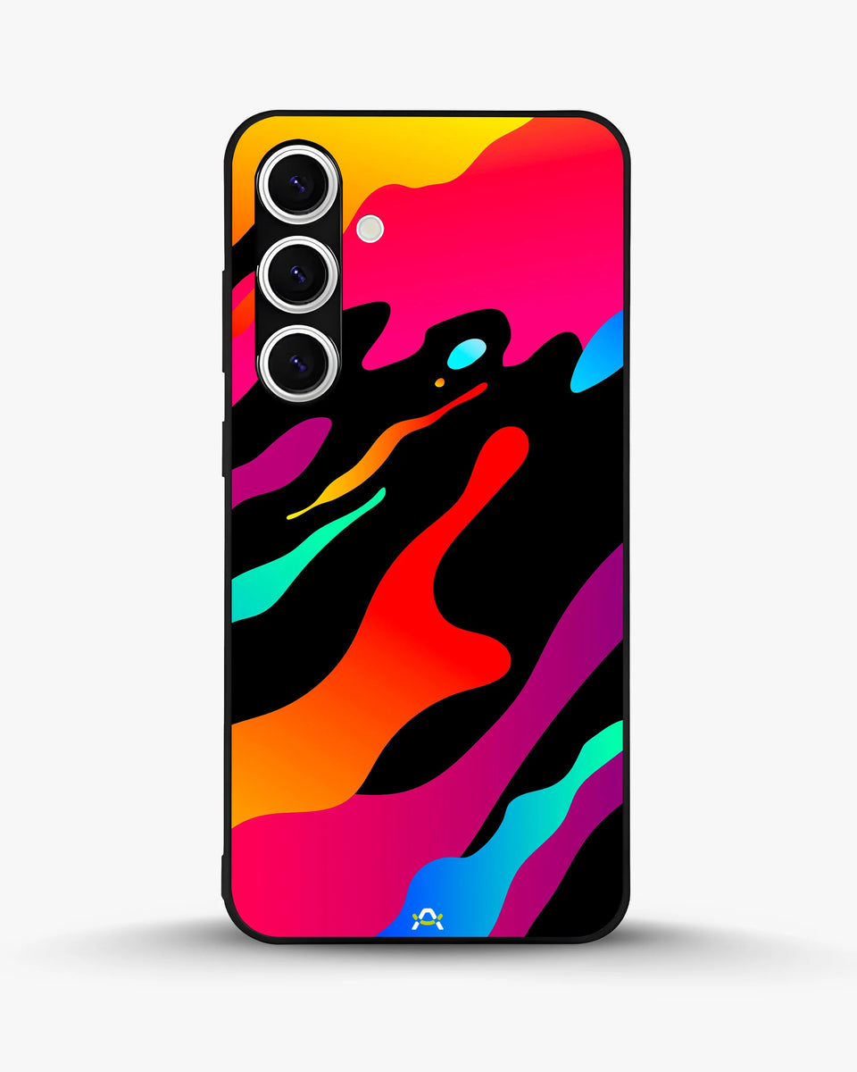 Creslia vibrant fluid abstract phone case - vibrant fluid abstract phone case samsung galaxy s24 plus