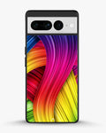 Creslia vibrant silk waves phone case - vibrant silk waves phone case google pixel 7 pro