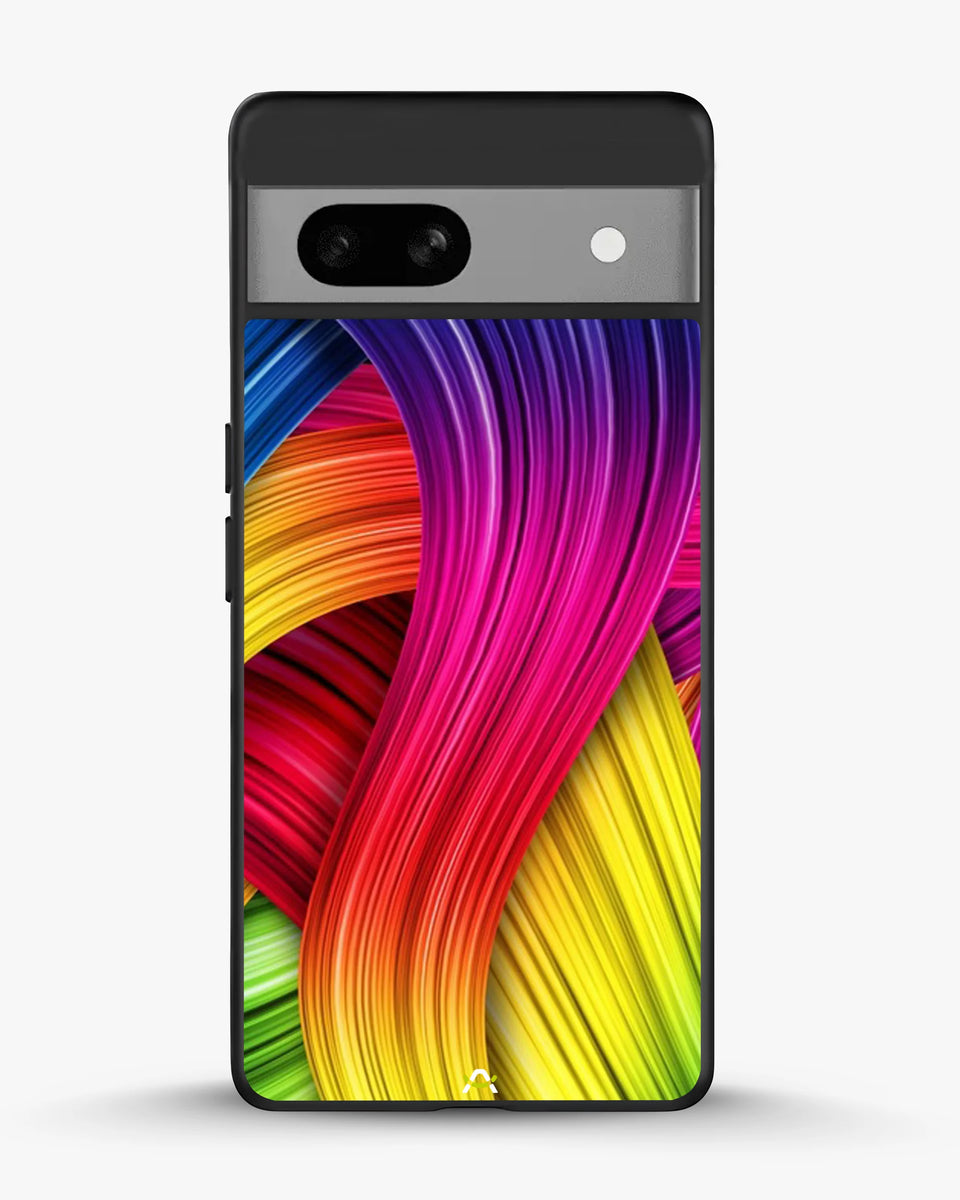 Creslia vibrant silk waves phone case - vibrant silk waves phone case google pixel 7a