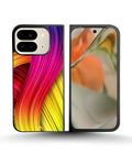 Creslia vibrant silk waves phone case - vibrant silk waves phone case google pixel 9 pro fold