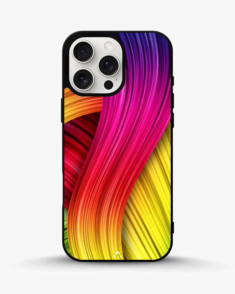 Creslia vibrant silk waves phone case - vibrant silk waves phone case iphone 15 pro