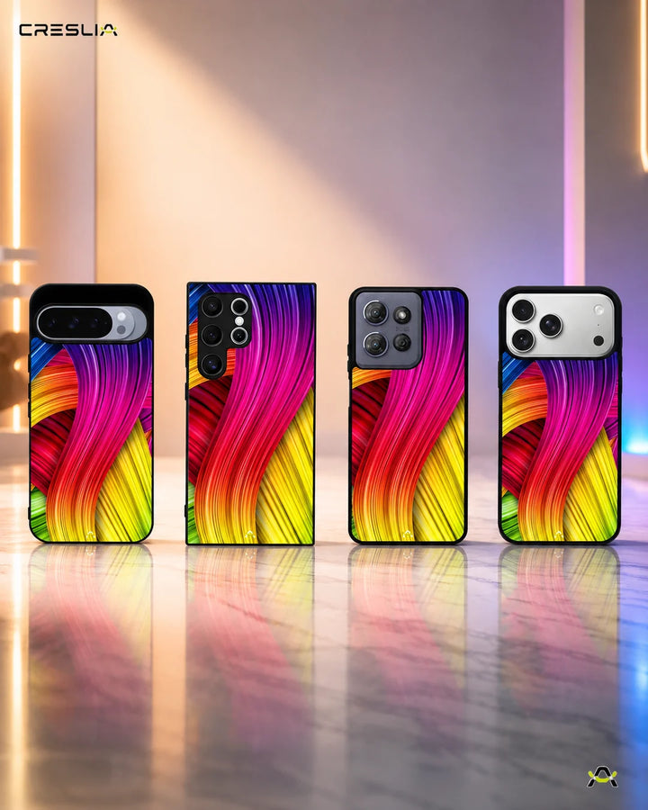 Creslia vibrant silk waves phone case - vibrant silk waves phone case mobile banner
